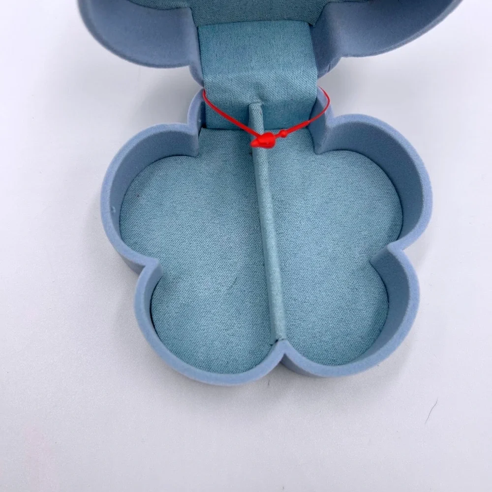 Target Blue Velvet Flower Jewelry Box Travel Case Y2K Floral Purple Center NWT